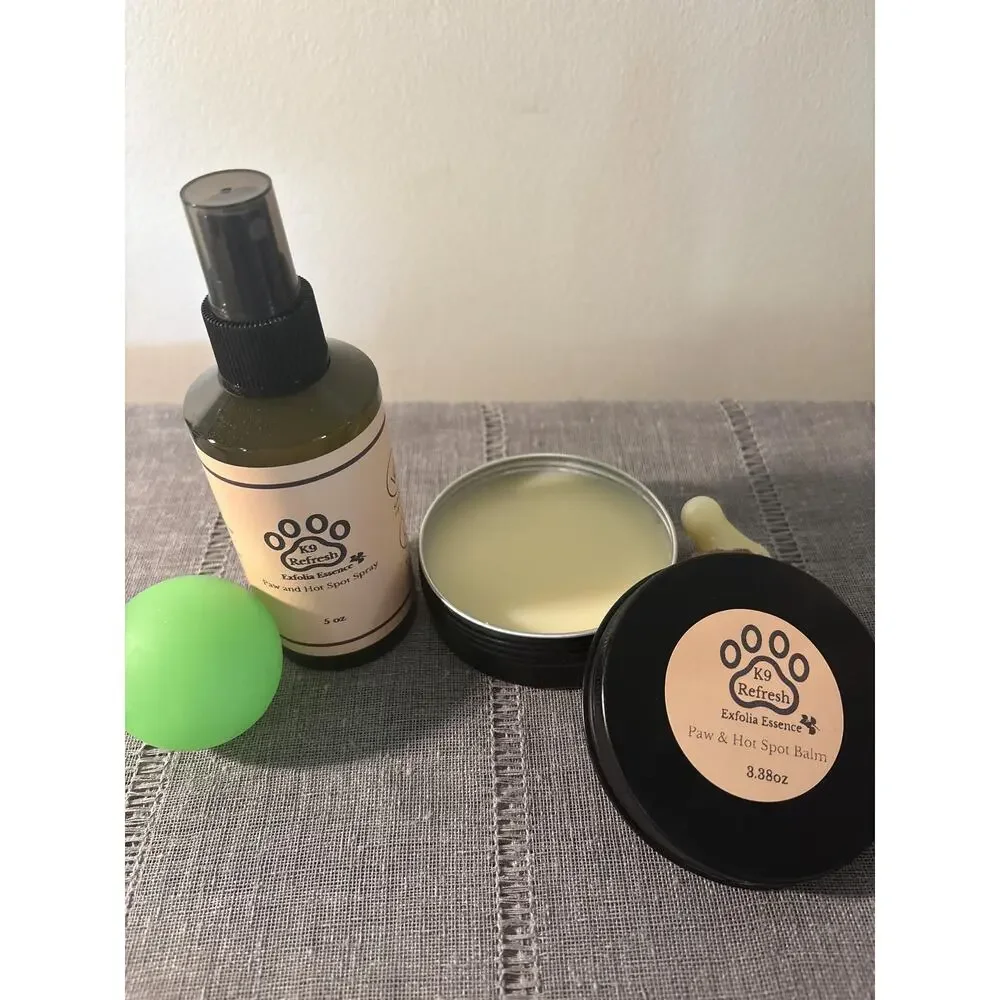 5oz K9 Refresh Paw & Hot Spot Spray by Exfolia Essence